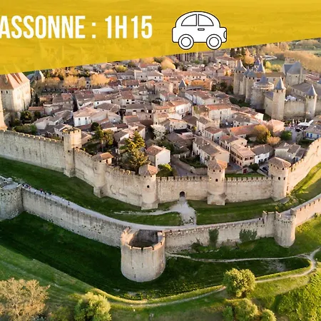 فيلة Au Coeur Des Vignes, Aramonie, Piscine Privee