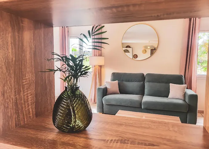 빌라 Au Coeur Des Vignes, Aramonie, Piscine Privee *
